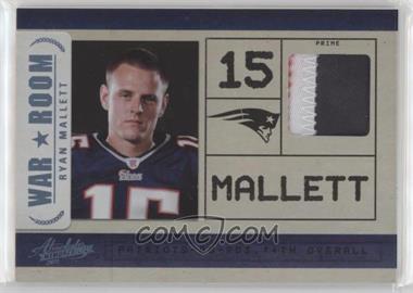 2011 Panini Absolute Memorabilia - War Room - Spectrum Materials Prime #28 - Ryan Mallett /50