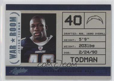 2011 Panini Absolute Memorabilia - War Room - Spectrum #10 - Jordan Todman /50