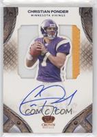 Rookie Silhouette Signatures - Christian Ponder #/50