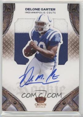 2011 Panini Crown Royale - [Base] - Blue #213 - Rookie Silhouette Signatures - Delone Carter /50