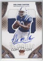 Rookie Silhouette Signatures - Delone Carter #/50