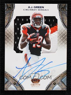 2011 Panini Crown Royale - [Base] - Blue #236 - Rookie Silhouette Signatures - A.J. Green /50