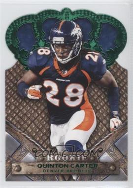 2011 Panini Crown Royale - [Base] - Green #176 - Rookie - Quinton Carter /10