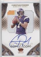 Rookie Silhouette Signatures - Christian Ponder #/199