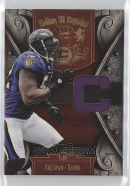 2011 Panini Crown Royale - Calling All Captains - Materials Prime #2 - Ray Lewis /50