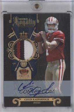 2011 Panini Crown Royale - Rookie Royalty - Materials Prime Signatures #15 - Colin Kaepernick /25