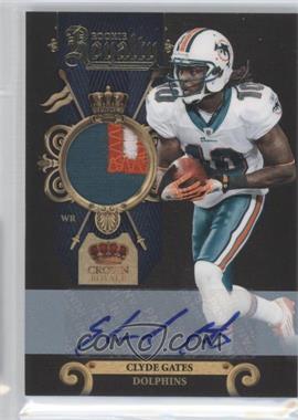2011 Panini Crown Royale - Rookie Royalty - Materials Prime Signatures #18 - Clyde Gates /25