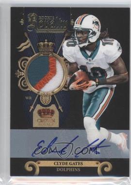 2011 Panini Crown Royale - Rookie Royalty - Materials Prime Signatures #18 - Clyde Gates /25