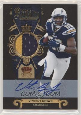 2011 Panini Crown Royale - Rookie Royalty - Materials Prime Signatures #26 - Vincent Brown /25