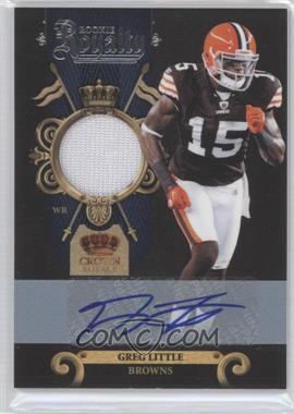 2011 Panini Crown Royale - Rookie Royalty - Materials Signatures #5 - Greg Little /100