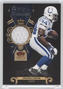 2011 Panini Crown Royale - Rookie Royalty - Materials #17 - Delone Carter /299