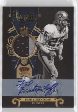 2011 Panini Crown Royale - Royalty - Materials Prime Signatures #16 - Fred Biletnikoff /10