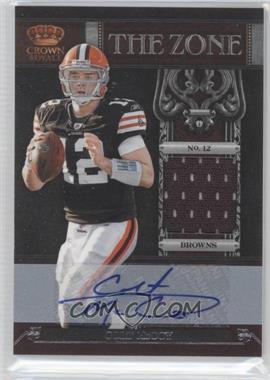 2011 Panini Crown Royale - The Zone - Materials Signatures #11 - Colt McCoy /25