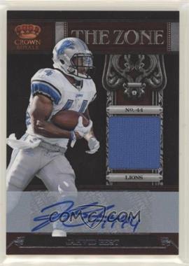 2011 Panini Crown Royale - The Zone - Materials Signatures #3 - Jahvid Best /25