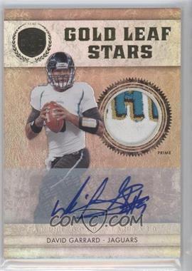 2011 Panini Gold Standard - Gold Leaf Stars - Materials Prime Signatures #15 - David Garrard /5