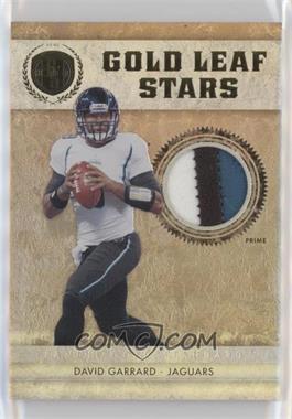 2011 Panini Gold Standard - Gold Leaf Stars - Materials Prime #15 - David Garrard /25