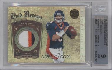 2011 Panini Gold Standard - Gold Reserve - Materials Prime #5 - Tim Tebow /25 [BGS 9 MINT]