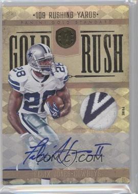 2011 Panini Gold Standard - Gold Rush - Materials Prime Signatures #19 - Felix Jones /5