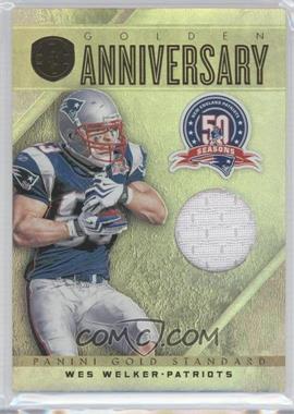 2011 Panini Gold Standard - Golden Anniversary - Materials #2 - Wes Welker /99