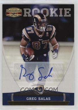 2011 Panini Gridiron Gear - [Base] - Gold Signatures #174 - Greg Salas /299