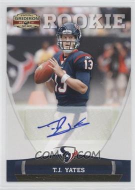 2011 Panini Gridiron Gear - [Base] - Gold Signatures #210 - T.J. Yates /299