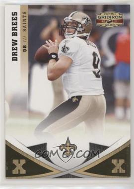 2011 Panini Gridiron Gear - [Base] - Gold X's #112 - Drew Brees /100