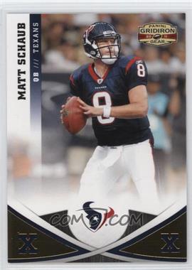 2011 Panini Gridiron Gear - [Base] - Gold X's #49 - Matt Schaub /100