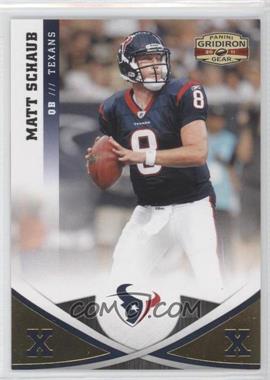 2011 Panini Gridiron Gear - [Base] - Gold X's #49 - Matt Schaub /100