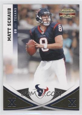 2011 Panini Gridiron Gear - [Base] - Gold X's #49 - Matt Schaub /100