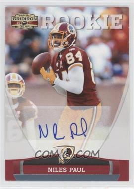 2011 Panini Gridiron Gear - [Base] - Platinum Signatures #191 - Niles Paul /25