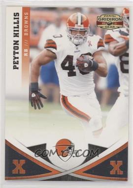 2011 Panini Gridiron Gear - [Base] - Silver X's Missing Serial Number #31 - Peyton Hillis