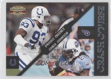 2011 Panini Gridiron Gear - Crash Course - Platinum #6 - Chris Johnson, Dwight Freeney /25