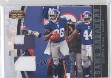 2011 Panini Gridiron Gear - Gamebreakers - Combo Jerseys Prime #11 - Hakeem Nicks /25