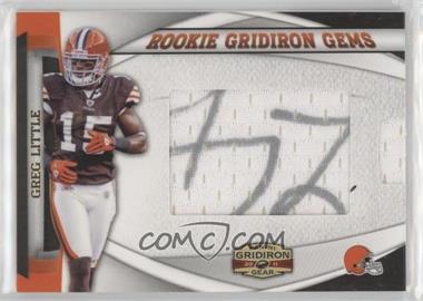 2011 Panini Gridiron Gear - Rookie Gridiron Gems - Jumbo Signatures #23 - Greg Little /300