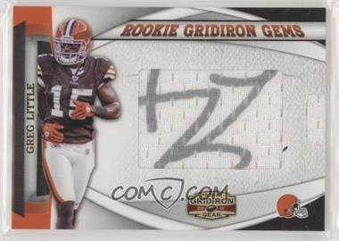 2011 Panini Gridiron Gear - Rookie Gridiron Gems - Jumbo Signatures #23 - Greg Little /300