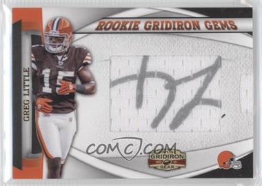 2011 Panini Gridiron Gear - Rookie Gridiron Gems - Jumbo Signatures #23 - Greg Little /300