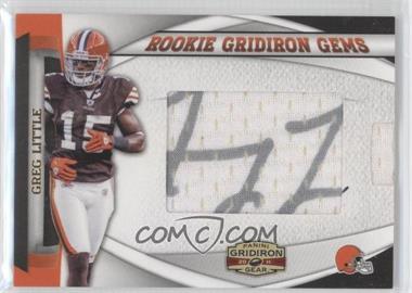 2011 Panini Gridiron Gear - Rookie Gridiron Gems - Jumbo Signatures #23 - Greg Little /300