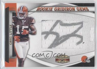 2011 Panini Gridiron Gear - Rookie Gridiron Gems - Jumbo Signatures #23 - Greg Little /300