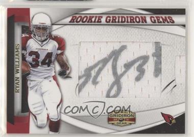 2011 Panini Gridiron Gear - Rookie Gridiron Gems - Jumbo Signatures #8 - Ryan Williams /202