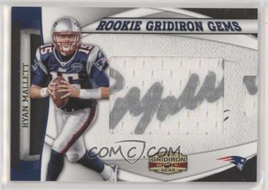 2011 Panini Gridiron Gear - Rookie Gridiron Gems - Jumbo Signatures #9 - Ryan Mallett /197