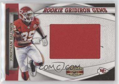 2011 Panini Gridiron Gear - Rookie Gridiron Gems - Jumbo #19 - Jonathan Baldwin /25