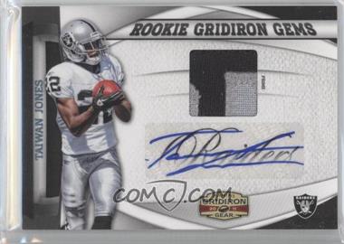 2011 Panini Gridiron Gear - Rookie Gridiron Gems - Prime Signatures #5 - Taiwan Jones /10