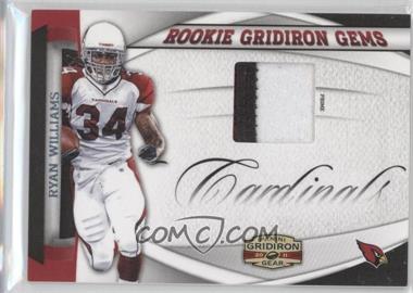 2011 Panini Gridiron Gear - Rookie Gridiron Gems - Prime #8 - Ryan Williams /50