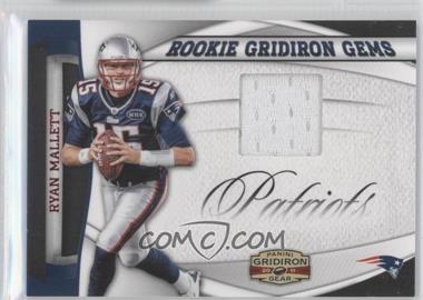 2011 Panini Gridiron Gear - Rookie Gridiron Gems - Retail #9 - Ryan Mallett /99