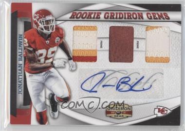 2011 Panini Gridiron Gear - Rookie Gridiron Gems - Trio Prime Signatures #19 - Jonathan Baldwin /20