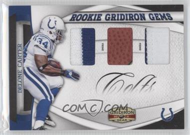 2011 Panini Gridiron Gear - Rookie Gridiron Gems - Trio Prime #25 - Delone Carter /50