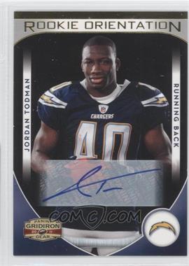 2011 Panini Gridiron Gear - Rookie Orientation - Signatures #19 - Jordan Todman /10