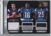 Titus Young, Christian Ponder, Mikel Leshoure #/25