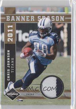 2011 Panini Limited - Banner Season Prime Materials #20 - Chris Johnson /50