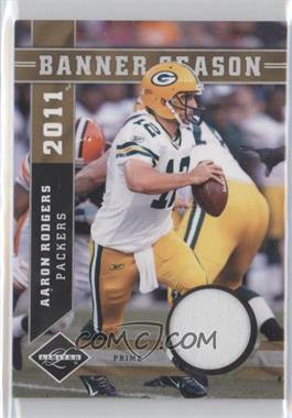 2011 Panini Limited - Banner Season Prime Materials #4 - Aaron Rodgers /50